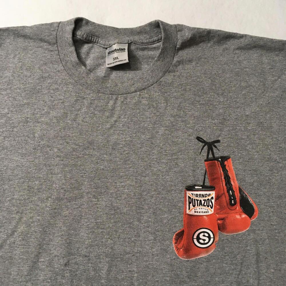 Graphic T-shirt Alvarez Mexican PUTAZOS BOXING GLOVES Mens 3XL